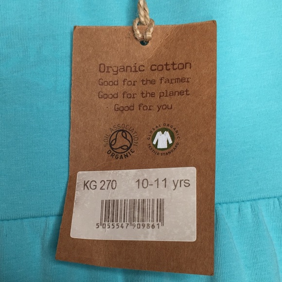 Kite Kids Organic 10/11yrs Blue Top - Picture 3 of 6